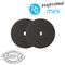 Rubber Polishing Discs 22x3mm. 2pcs