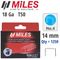 Galv Staples 18g T50 14mm X 1250pcs MILES No4
