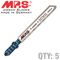 Jigsaw Blade Metal T-shank 21tpi T118af