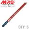 Jigsaw Blade Alum./plas. 100mm 8tpi T-sh T127d
