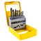 TORK CRAFT Drill Bit Set 19pce Roll Forged Metal Case