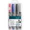 Permanent Marker 4pc Set 1-4mm Ass. Colors With Instand-white