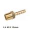 AIRCRAFT Hose Connector Brass 1/4mx12mm