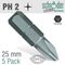 Phil.no.2x25mm Classic Ins.bit 5 Pack