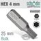 Allen Insert Bit 4mm Hex