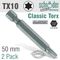 Torx Tx10x50mm Classic Power Bit 2/cd