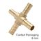 AIRCRAFT 4 Way Hose Connector 8mm 1pce Blister