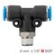 AIRCRAFT Pu Hose Fitting Tee 6mm-1/8 M