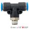 AIRCRAFT Pu Hose Fitting Tee 8mm-1/8 M