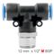 AIRCRAFT Pu Hose Fitting Tee 12mm-1/2 M