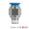 AIRCRAFT Pu Hose Fitting Straight Stud 8mm-1/8 M