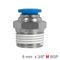 AIRCRAFT Pu Hose Fitting Straight Stud 8mm-3/8 M