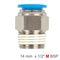 AIRCRAFT Pu Hose Fitting Straight Stud 14mm-1/2 M