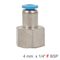 AIRCRAFT Pu Hose Fitting Straight Stud 4mm-1/4 F