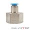 AIRCRAFT Pu Hose Fitting Straight Stud 6mm-1/2 F