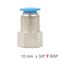 AIRCRAFT Pu Hose Fitting Straight Stud 10mm-3/8 F