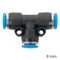 AIRCRAFT Pu Hose Fitting Tee 8mm