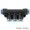 AIRCRAFT Pu Hose Fitting Manifold 4mm-4mm