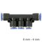 AIRCRAFT Pu Hose Fitting Manifold 6mm-4mm