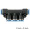 AIRCRAFT Pu Hose Fitting Manifold 6mm-6mm