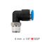 AIRCRAFT Elbow 4mm-1/8 M Pu Hose Fitting