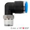 AIRCRAFT Elbow 6mm-1/8 M Pu Hose Fitting