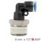 AIRCRAFT Elbow 8mm-1/2 M Pu Hose Fitting