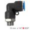 AIRCRAFT Pu Hose Fitting Elbow W/o-ring 10mm-1/4 M