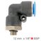AIRCRAFT Elbow W/o-ring 12mm-1/8 M Pu Hose Fitting