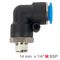 AIRCRAFT Elbow 14mm-1/4 M Pu Hose Fitting