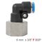 AIRCRAFT Pu Hose Fitting Elbow 6mm-3/8 F