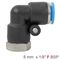 AIRCRAFT Pu Hose Fitting Elbow 8mm-1/8 F