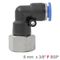 AIRCRAFT Pu Hose Fitting Elbow 8mm-3/8 F