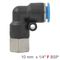 AIRCRAFT Pu Hose Fitting Elbow 10mm-1/4 F