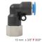 AIRCRAFT Pu Hose Fitting Elbow 10mm-3/8 F