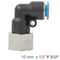 AIRCRAFT Pu Hose Fitting Elbow 10mm-1/2 F
