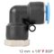 AIRCRAFT Pu Hose Fitting Elbow 12mm-1/8 F