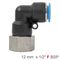 AIRCRAFT Pu Hose Fitting Elbow 12mm-1/2 F