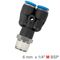 AIRCRAFT Pu Hose Fitting Y Joint 6mm-1/4 M