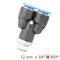 AIRCRAFT Pu Hose Fitting Y Joint 12mm-3/8 M