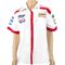 TORK CRAFT Vermont Ladies - White/red Cotton Shirt - X-large