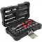TORK CRAFT Socket & Ratchet Drive Set 40pc 1/4' Crv 12 Point 4 4.5 5 5.5 6-14mm