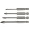 TORK CRAFT Glass & Tile Drill 4 Flute Set 4pc 4/5/6/8mm In Plastic Case