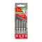 TORK CRAFT Glass & Tile Drill 4 Flute Set 4pc 4/5/6/8mm In Plastic Case