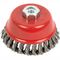TORK CRAFT Wire Cup Brush 100 X M14 Knotted Stainless Steel Bulk