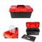 Heavy Duty Plastic Tool Box With Organizer Red/black 415mm