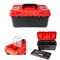 Heavy Duty Plastic Tool Box With Organizer Red/black 480mm