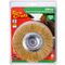 TORK CRAFT Wire Wheel Brush 125mm X 14mm X 16mm Arbor With 1/2' Bush