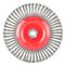 TORK CRAFT Wire Wheel Brush Single Section Twisted Stinger 175mmxm14 Blister
