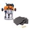 Plunge Router 2400w 1/2'& 1/4'collet 230v & 3pc Rad Gauge Set Ptaf001